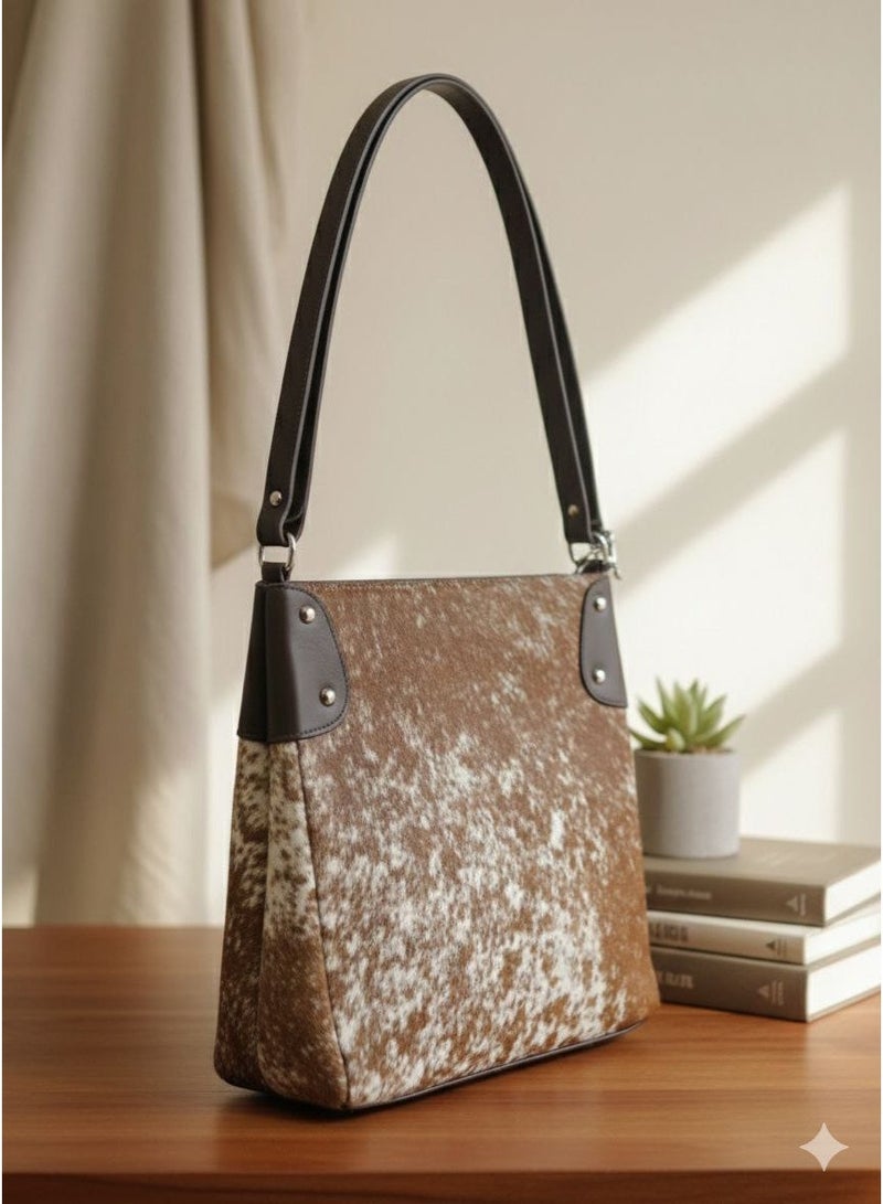 Handmade Genuine Leather Women’s Bag with Elegant Gradient Design - Image 1